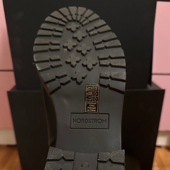 Nordstrom Black Leather Boots size 8.5 NWOT - Picture 4 of 5